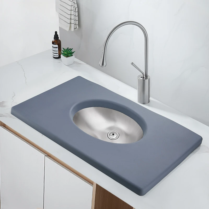 Stainless steel upholstered washbasin anti-impact washbasin silicone