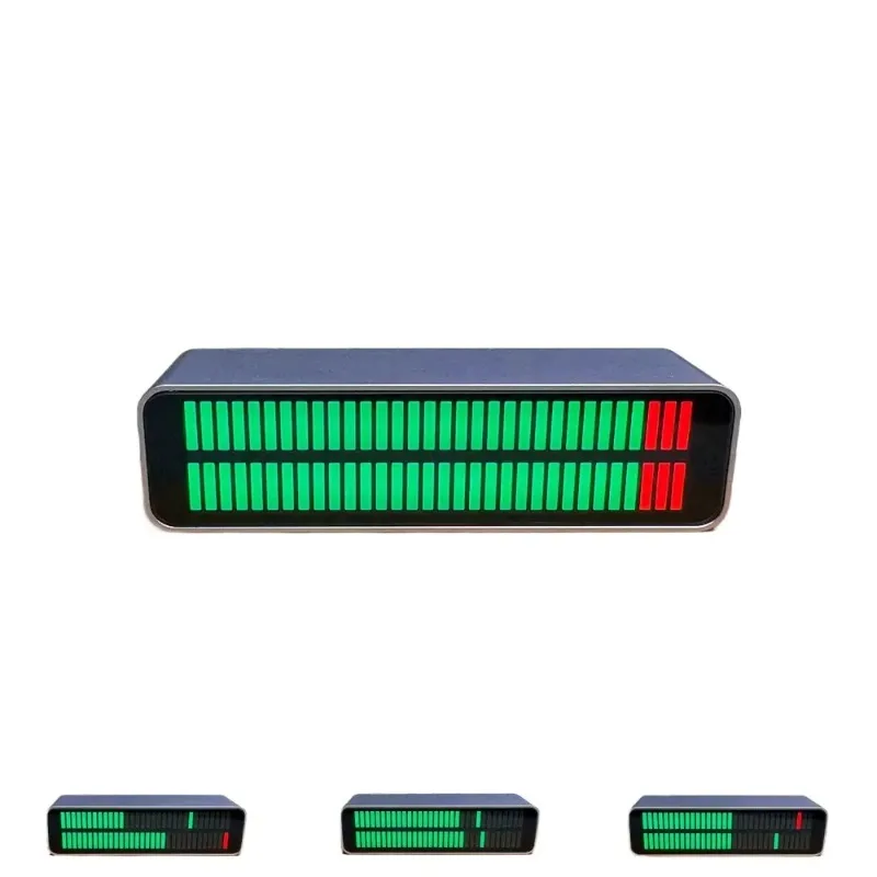 Dual 32-bit Stereo Level Indicator Lights Voice Control or 3.5mm Audio Line Input Type-C 5V