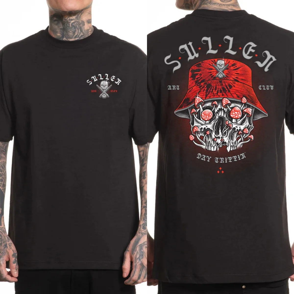 Fit Sullen Clothing Graphic Cotton T-shirt Unisex Summer Short Sleeve Fashion Brand Tee Luxury Casual Vintage Tees