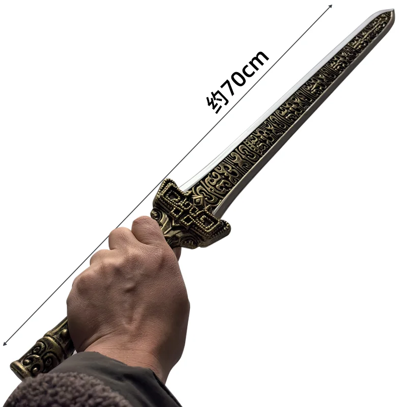 

1:1 Косплей Китайский Древний Сюань Спис Меч Пистолет Три Королевства Ролевая Модель Мальчики Игрушки Опора Нож Детский Игрушечный Меч 70см
