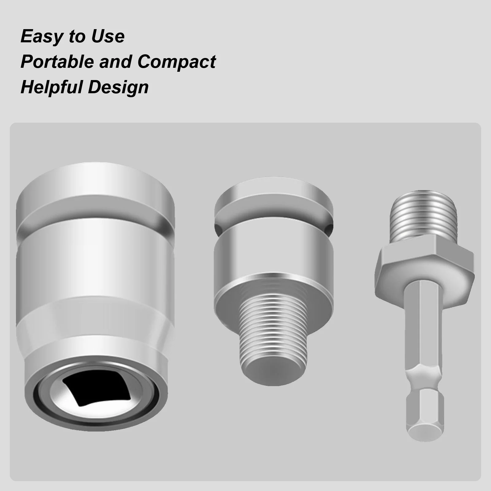 

Drill Chuck Adapter Quick Releasing Adapter Converters Professional Power Tools Replacement for Drilling Tasks Industrial