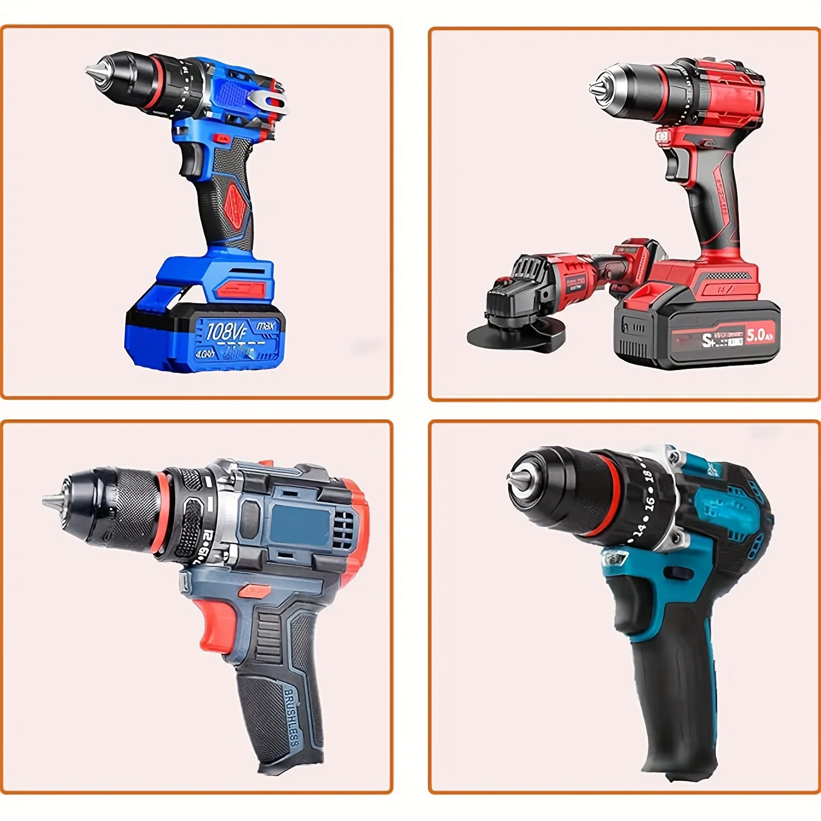 ظرف مثقاب بدون مفتاح لميلووكي، 1/2-20UNF Mount 1.5-13 مم ظرف مثقاب ذاتي الشد لأغراض متعددة #5