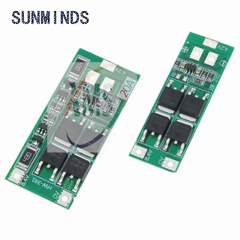 1pcs 2S 20A 7.4V 8.4V 18650 Li-Ion Lithium Battery Charger Protection Board PCB BMS Board Standard / Balanced 20A Current Module