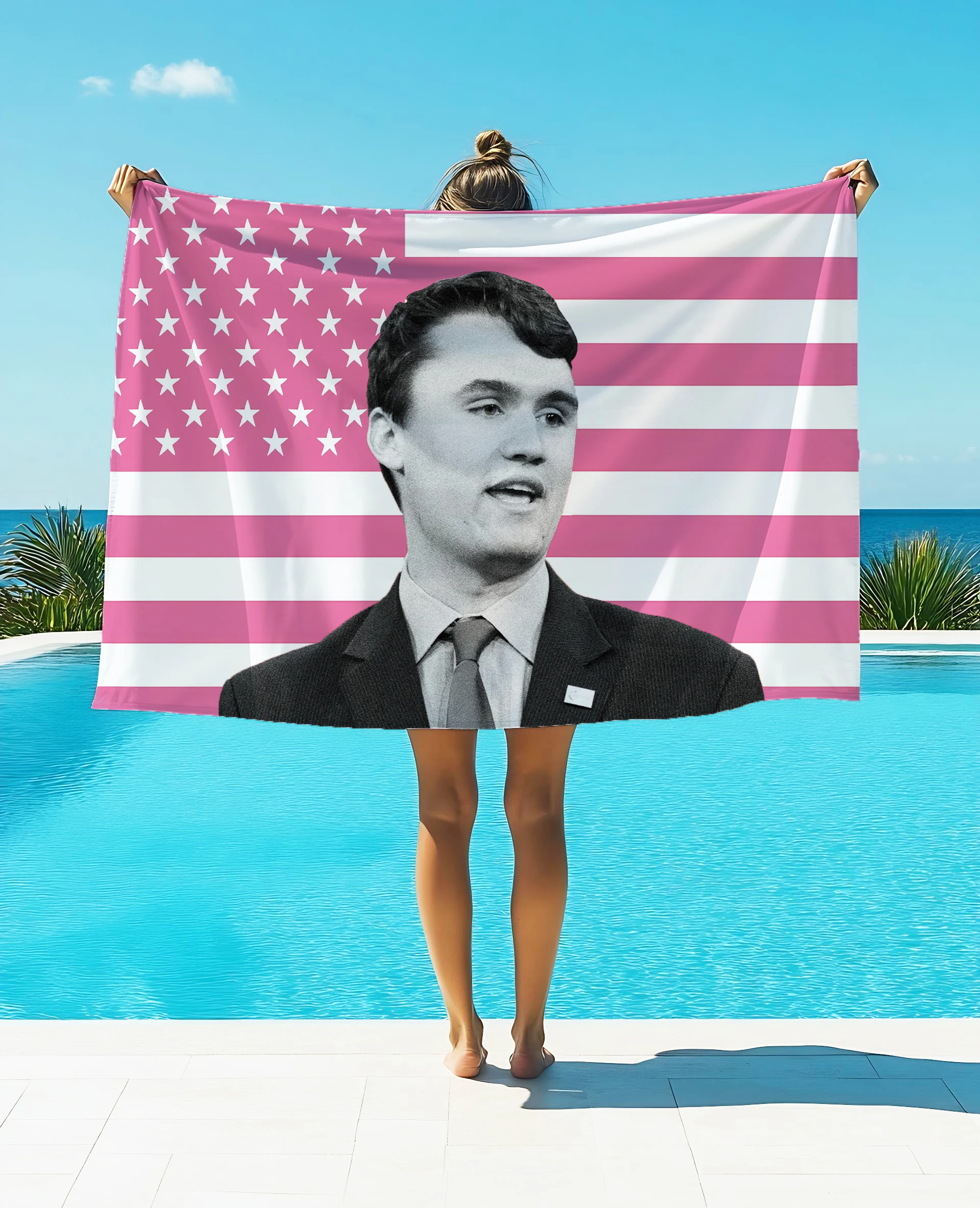 

Чарли Кирк, любящий Спаситель, хороший человек, благословий Бог, мягкое полотенце с принтом, фланелевое полотенце, быстросохнущее, двустороннее