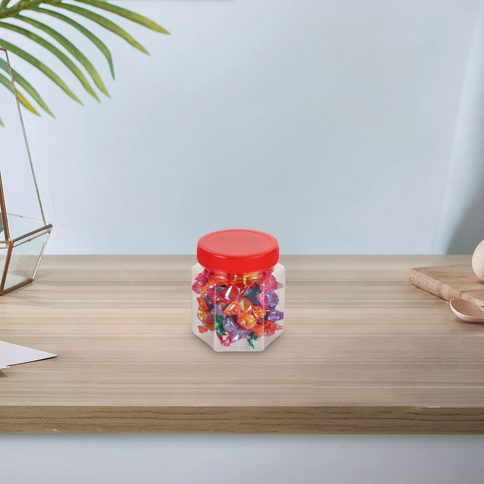 

6 Pcs Plastic Bottle Sealing Can Kitchen Jars Containers for Food Dry The Pet Airtight Storage