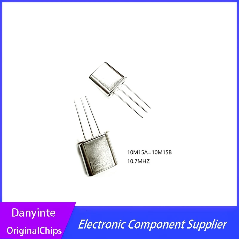 20Pcs/50Pcs New  10.7MHZ in-line crystal filter 10M15A=10M15B 3dB +-7.5KHZ crystal oscillator HC-49T 10.7M