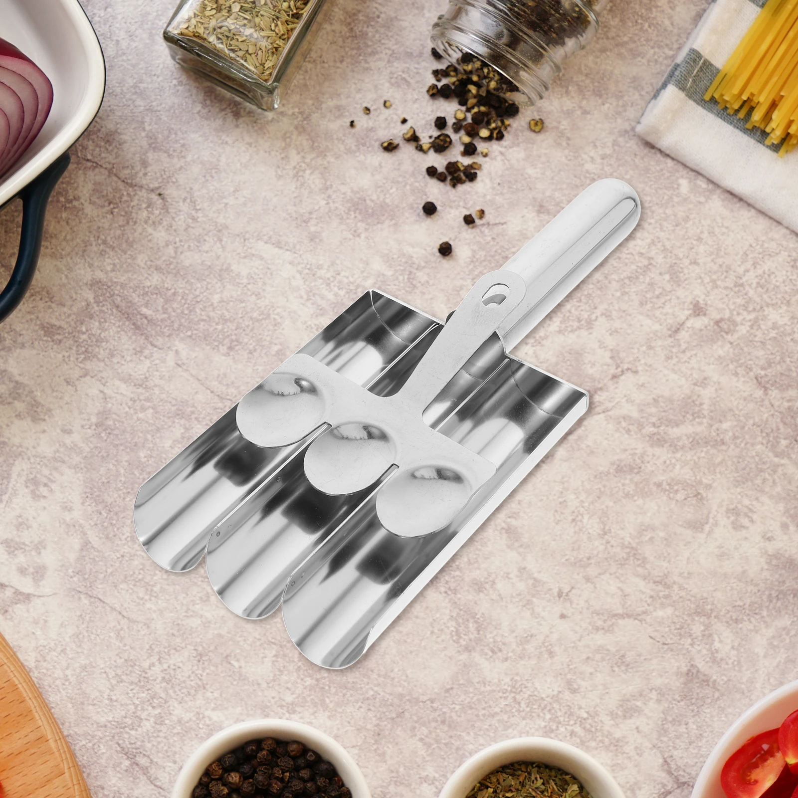 

1Set Stainless Steel Triple Meatball Maker Meatball Shaper DIY Kitchen Tool for Home Cooking Shrimp Fish Rice Tofu Ball Mold