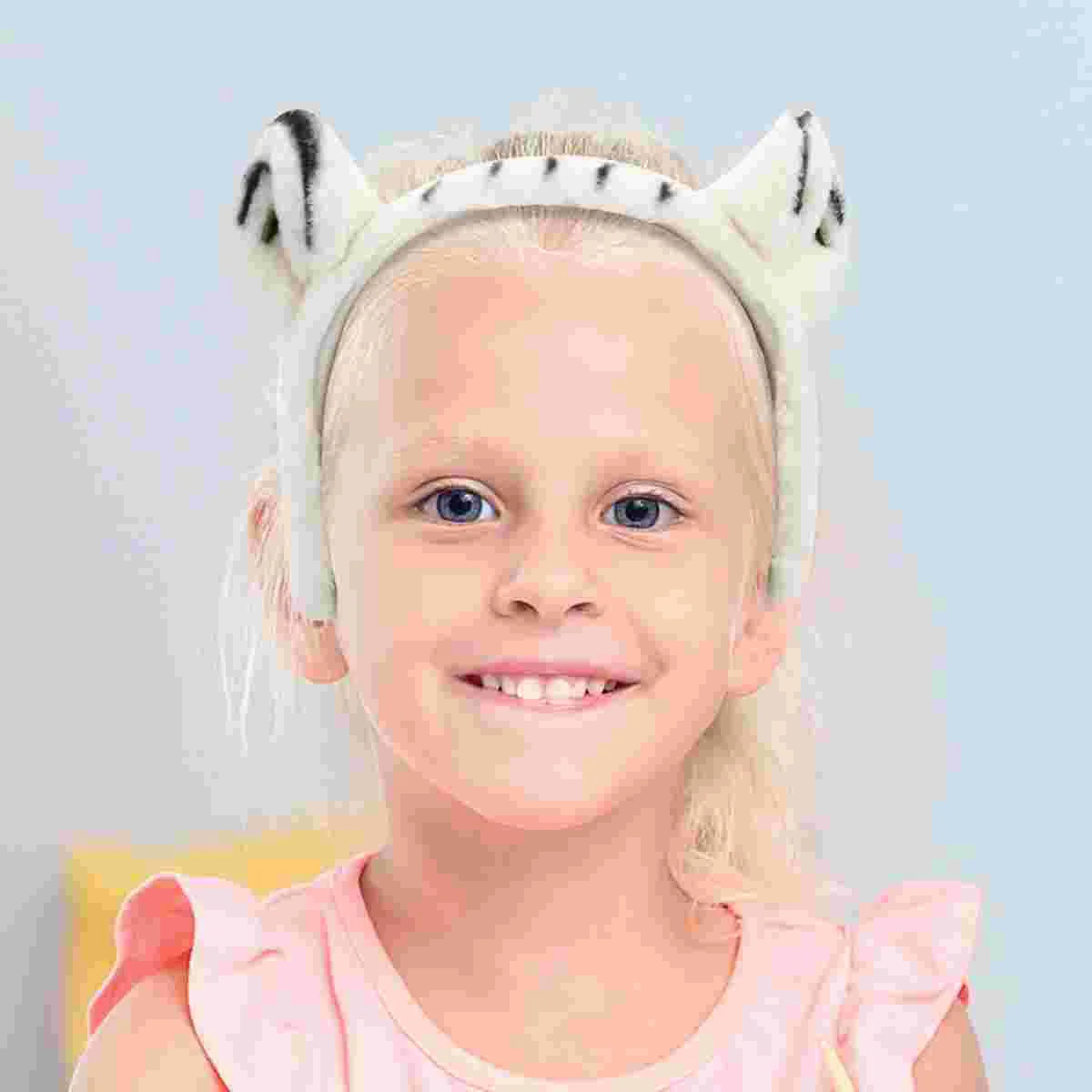

1 x Premium Plush Animal Headband Tiger Ear Hair Accessory Comfortable Attractive Party Hat Cosplay Prop Kids Hair Decor