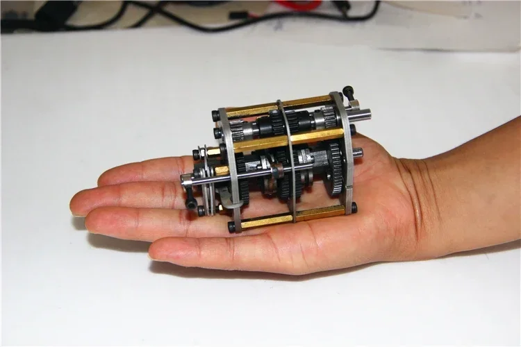 Transmissão de modo de caixa de velocidades de motor de carro de metanol DIY com caixa de velocidades reversa acessórios de modificação de modelo de carro três em um