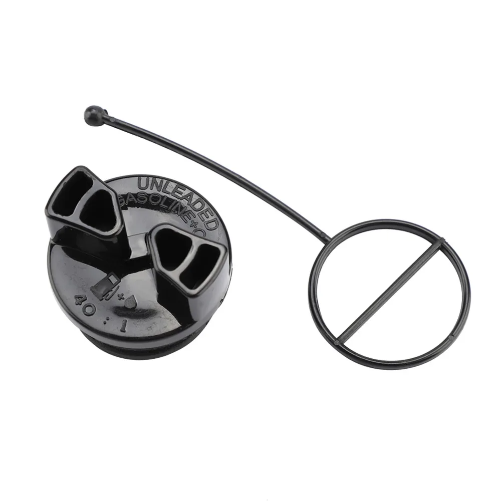 Durable Black Fuel Tank Cap ABS Compact Chainsaw Replacement Cap Easy to Install Fuel Oil Cap Set
