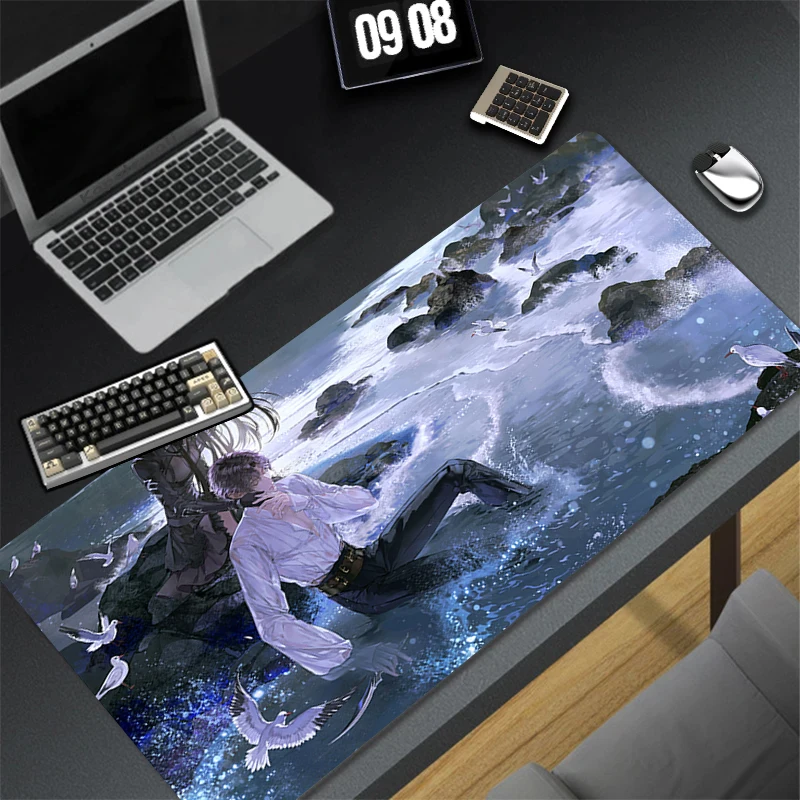 Mouse Pad PC Gamer Sea Anime Keyboard Pad Love And D-deepspace R-rafayel Cool Mousepad Laptop Gaming Accessories Rubber Desk Mat