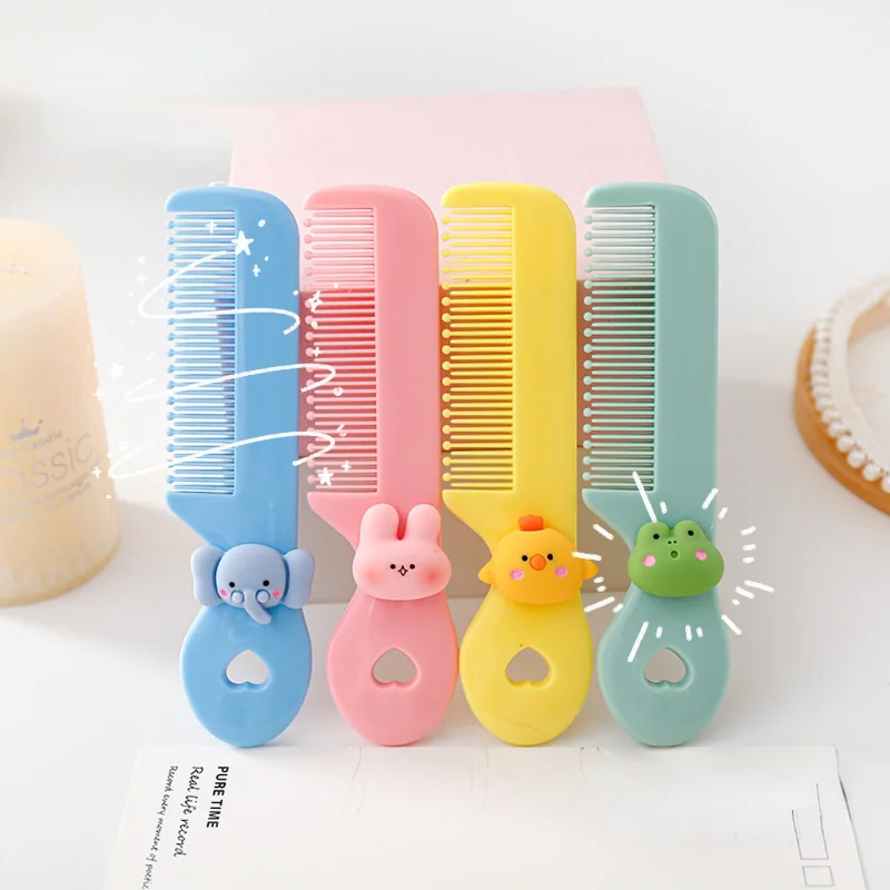 1pc Cute Mini Combs for Baby Girls Boys Cartoon Animal Floral Hair Brushes Kids Children Korean Styling Tool Protable for Travel