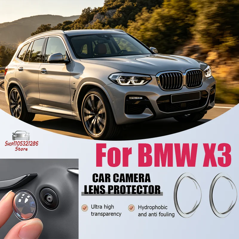 For BMW X3 Car Camera Protective Cover,Lens Cover Specific,Car Mounted 360 Reverse Camera Protective Cover,Univer