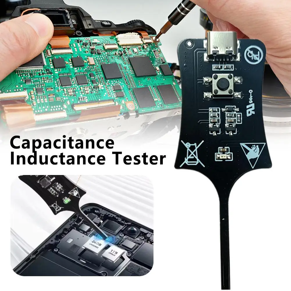 USB Type-C Capacitance Inductance Tester Probe Board For Circuit Board Testing And Electronic Repair Inductance Detector Tools