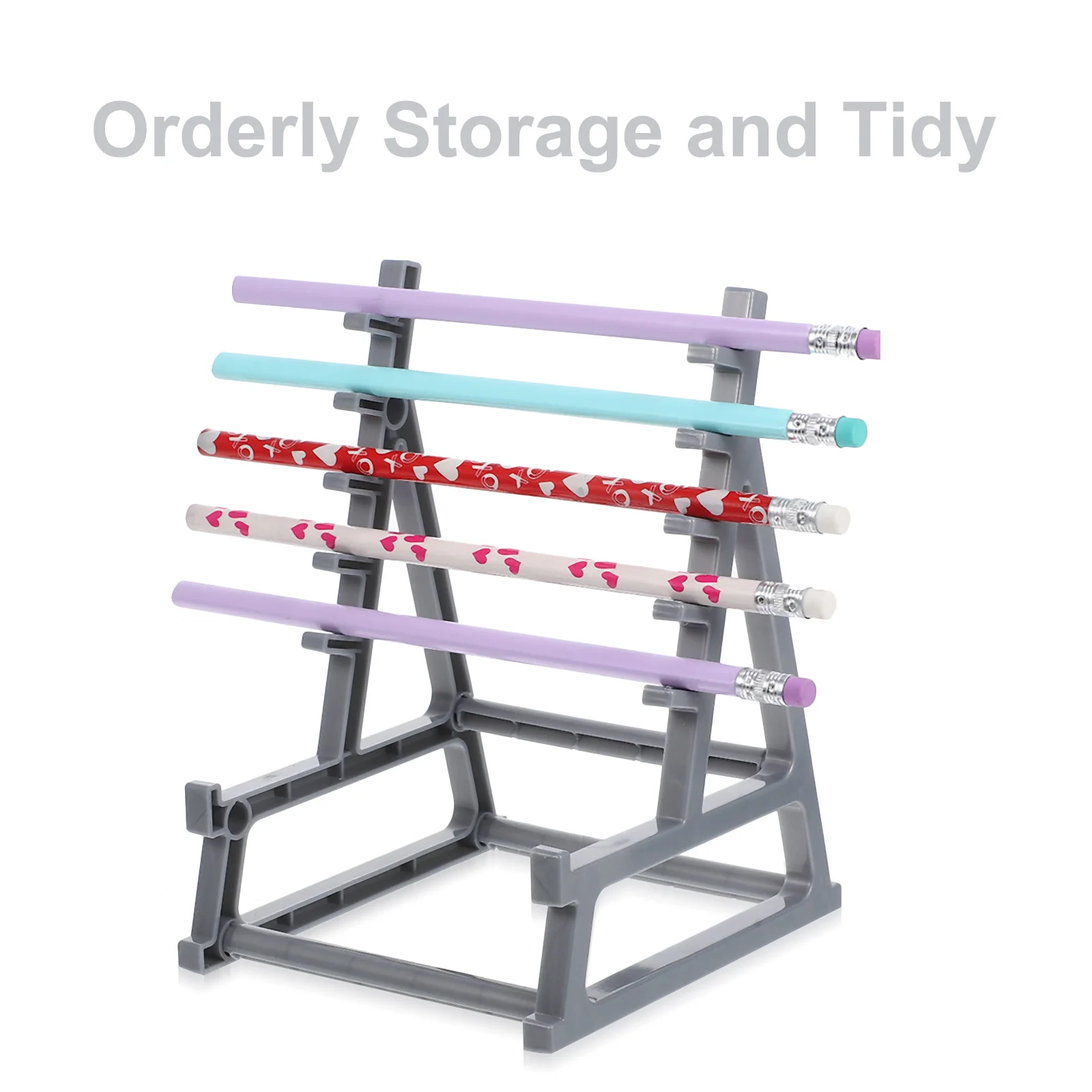DIY الحديد حامل قلم الصالة الرياضية ديكور اللياقة البدنية مكتب عمل منظم للأقلام أقلام رصاص ماكياج فرش تخزين الحديد الوظيفي #6