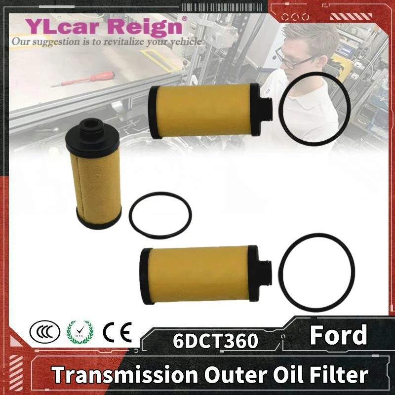 100% NEW 3/1 PCS 6DCT360 Auto Transmission Outer Oil Filter For Ford MG Roewe MG6  Zotye SR9Z700 T600 T700 T800 Car Accessories