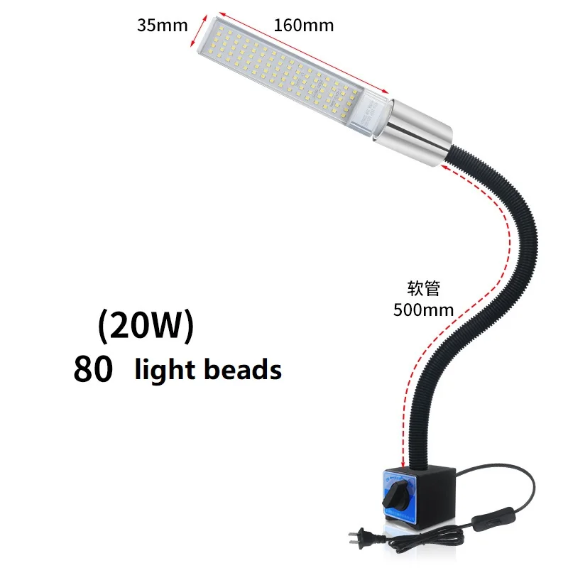 WJT 10/20W Led Machine Tool Working Light CNC Workshop Lighting For industrial Equipment Machine Lamp 110-220V Household light