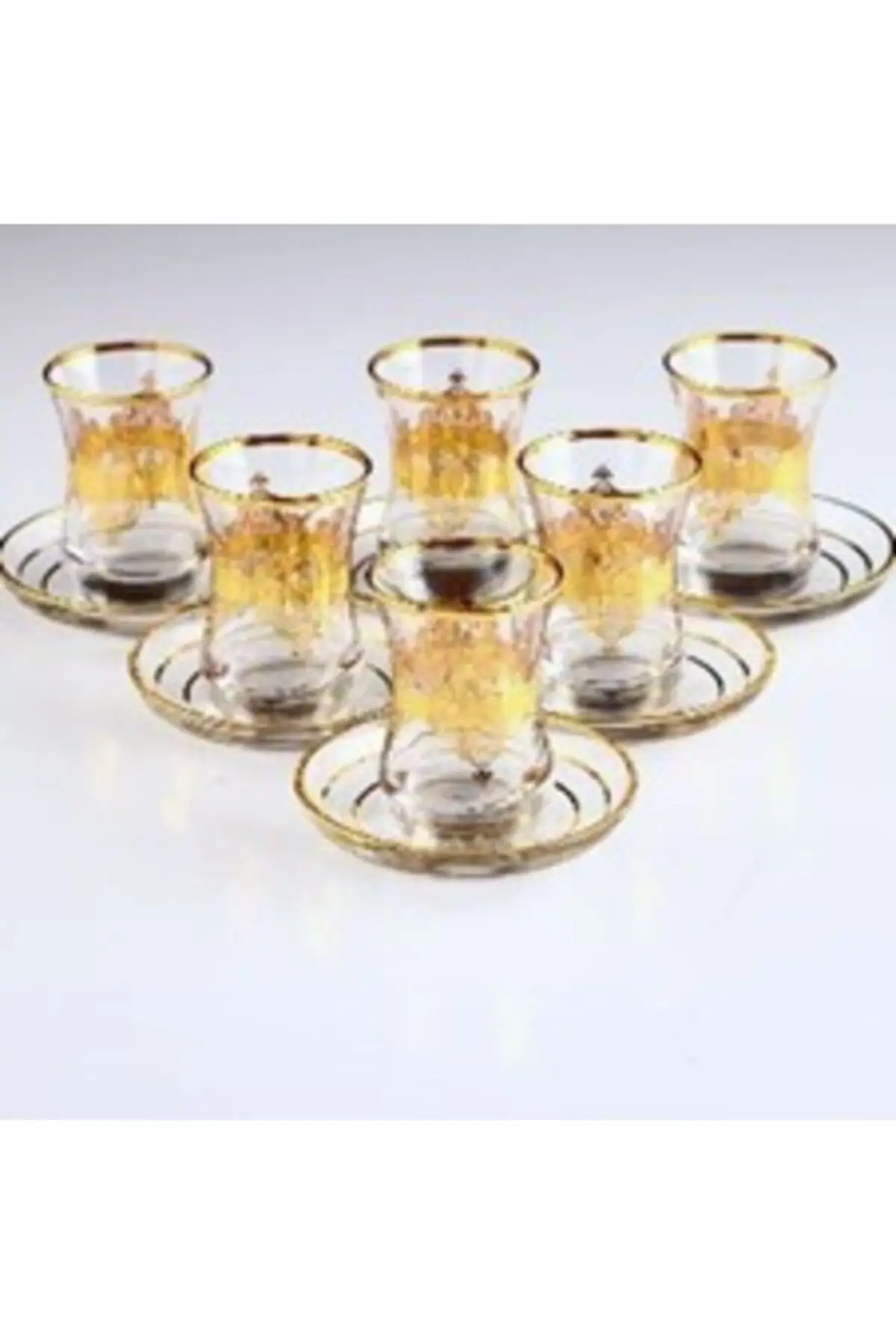 DOLBOVI Nida Altn Tea Set 561-201 English Tea Glass Cup