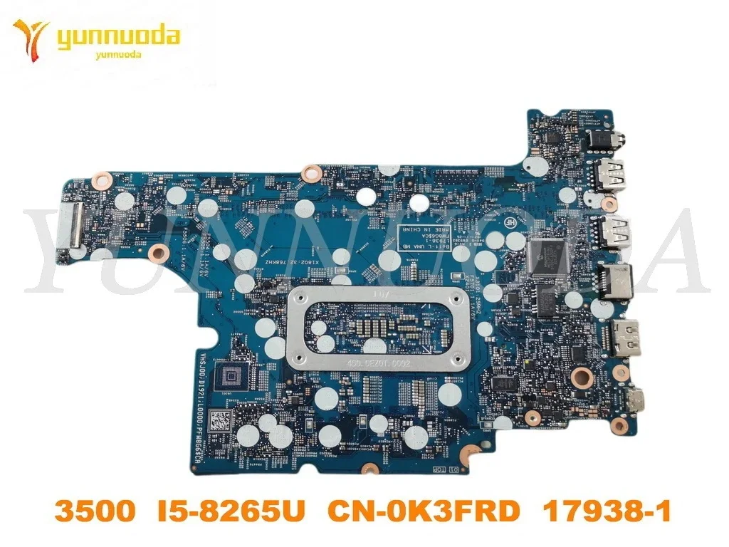 Original for Dell Latitude 3500 Laptop  motherboard 3500  I5-8265U  CN-0K3FRD  17938-1 tested good free shipping