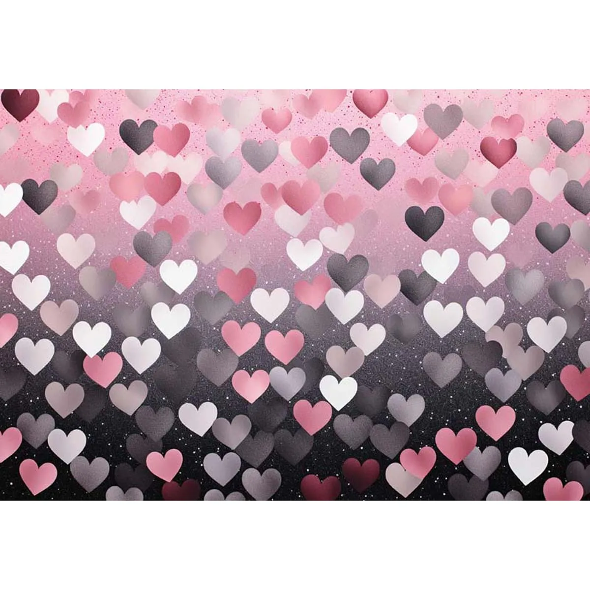 Allenjoy Valentine's Day Heart Seamless Pattern Photography Backdrop