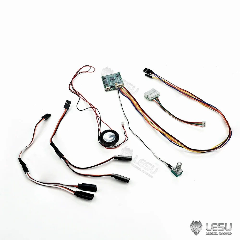 1/14 Modello di macchine edili per camion Kit audio ed elettronico EL-001 Illuminazione e suono LESU Parti di camion fai da te Modello Rc