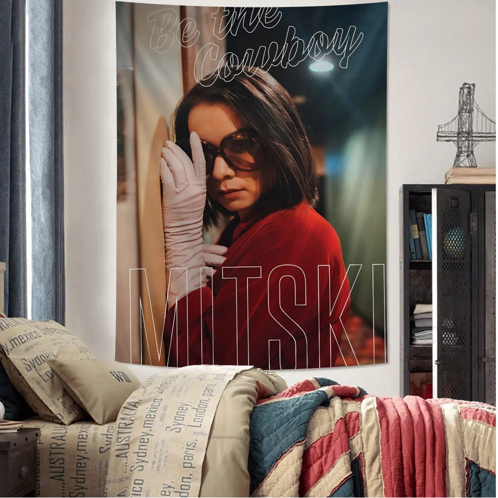 

Hop Singer M-mitski Printed Large Wall Tapestry Cheap Hippie Wall Hanging Bohemian Wall Tapestries Mandala INS Home Decor