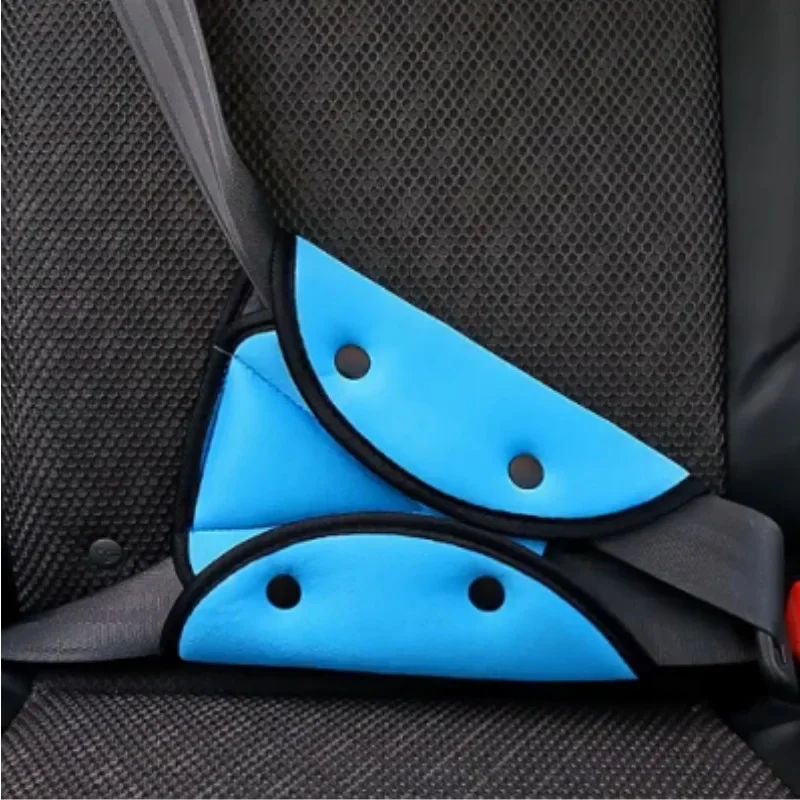 Car Seat Belt Adjuster for Kids Chest Protector Triangle Fixed Seatbelt for Children Soft Pads Baby Seat Belt Positioner Cushion