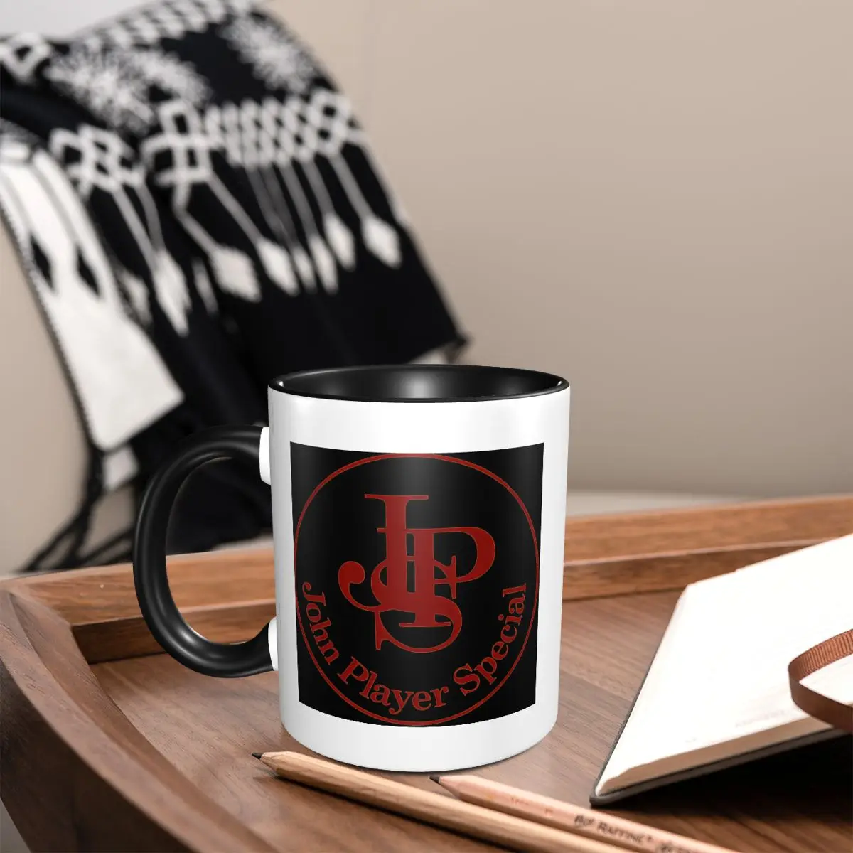 JPS John Player Special Team Mug Funny Ceramic Coffee Cups Tea Mugs Milk Cup Drinkware Gifts for Woman Man