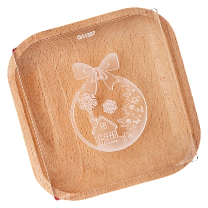 Multipurpose Acrylic Cookie Stamp Christmas Biscuit Mold for Baking Enthusiasts