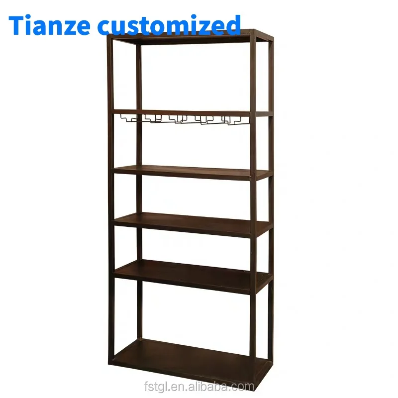 [Customized]Miniso style nail polish wooden and steel display shelf furniture