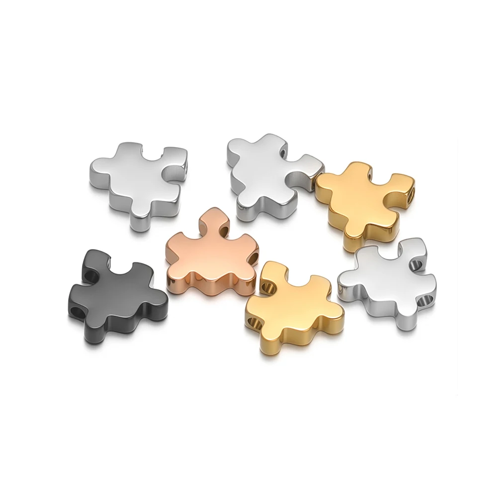 5 قطعة الفولاذ المقاوم للصدأ بازل قطع الخرز خزر عازل DIY بها بنفسك الحرف صنع المجوهرات قلادة سوار الملابس والاكسسوارات السائبة