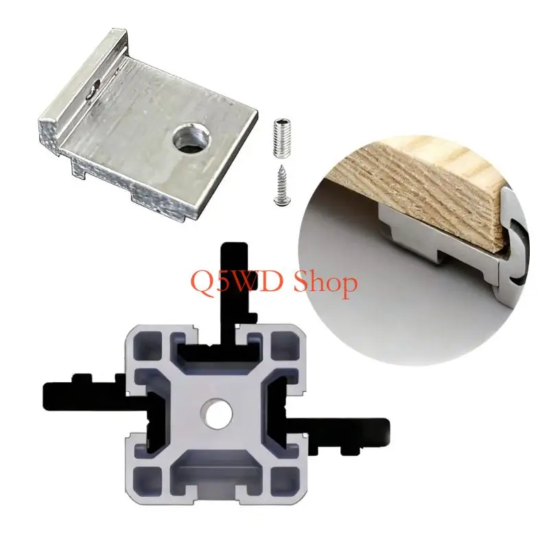 Q5WD Precise Machined Aluminum Side Panel Clamps Support For Machine Frame Assembly