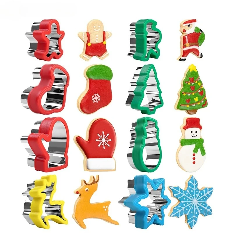 Weihnachts-Ausstechformen, Sandwich-Ausstechformen für Kinder, Lebkuchen, Weihnachtsbaum, Kuchendekoration, Form, Urlaub, dekoratives Partyzubehör