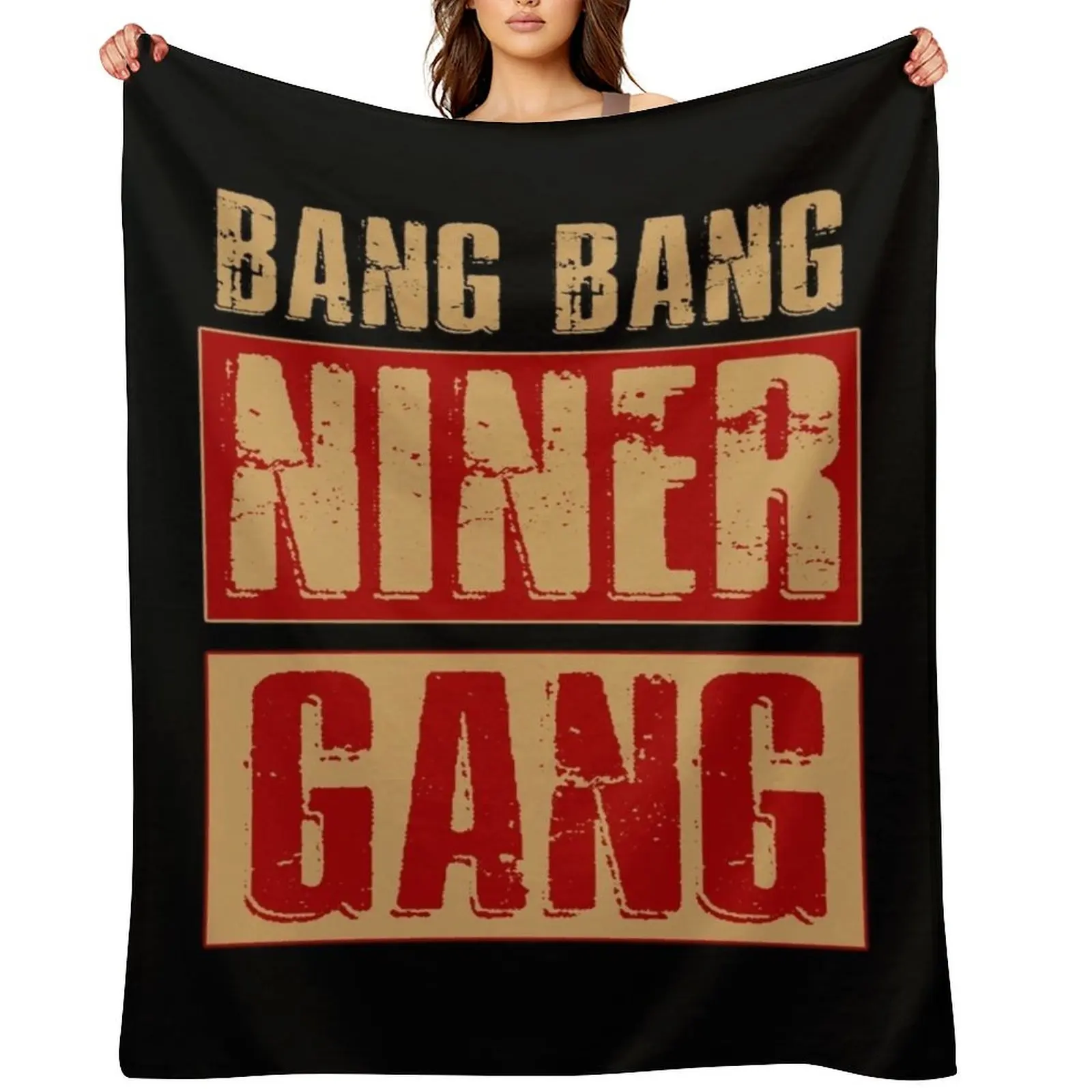 

Bang Bang Niner Gang Football Cool Throw Blanket anime Plush for sofa for winter Blankets