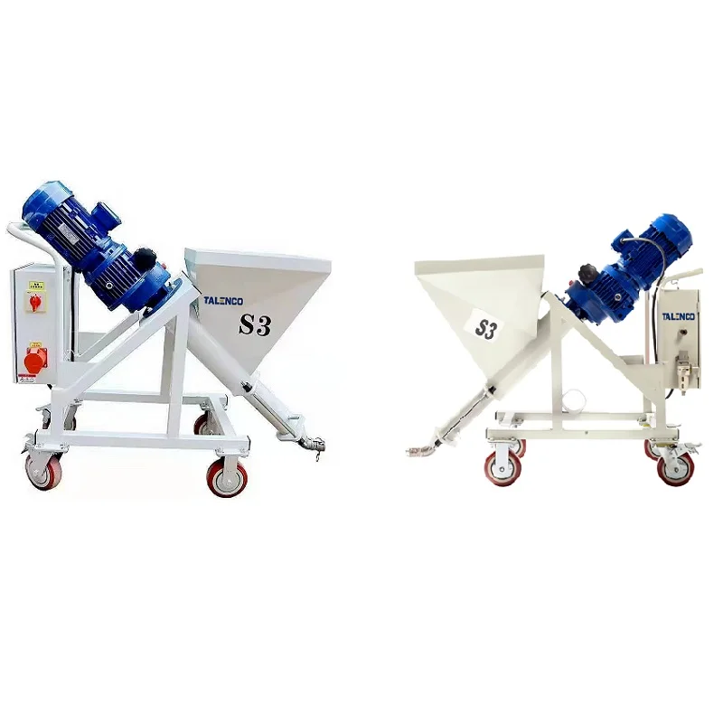 S3 380V Construction Cement Mortar Plaster Machine with Thin Fireproof Coating for Bucket and Bag Materials Power Spray Guns