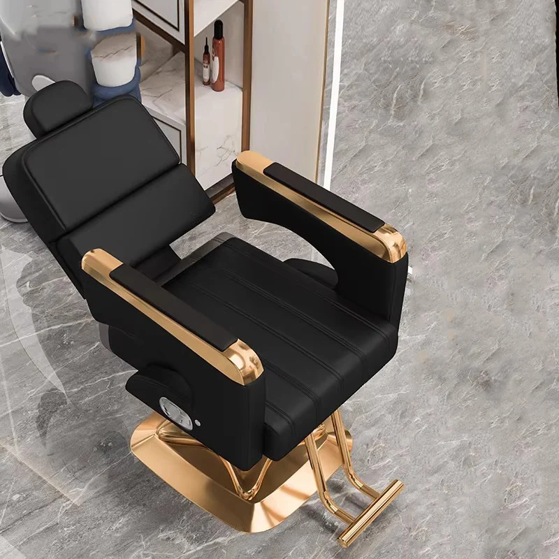 

Salon Supplies Commercial Barber Chair Tray Swivel Luxury Hairdressing Barber Chair Shampoo Comfortable Commercial Furniture