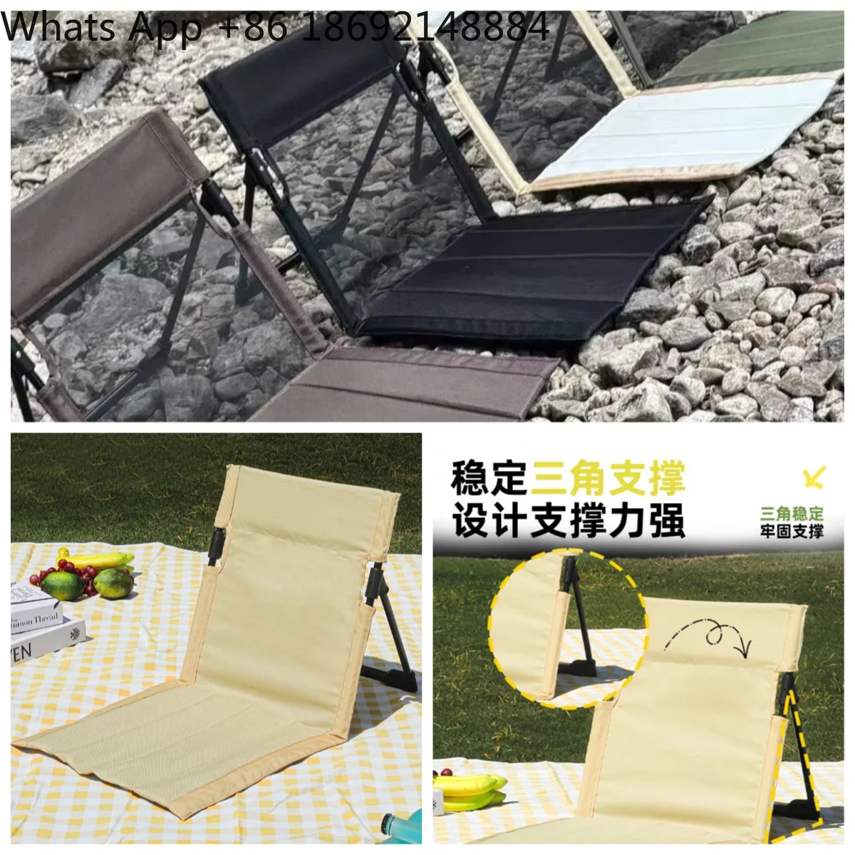 Breathable Mesh Aluminum Alloy Folding Chair for Outdoor Camping Picnic Grass Lawn Portable with Extended Backrest