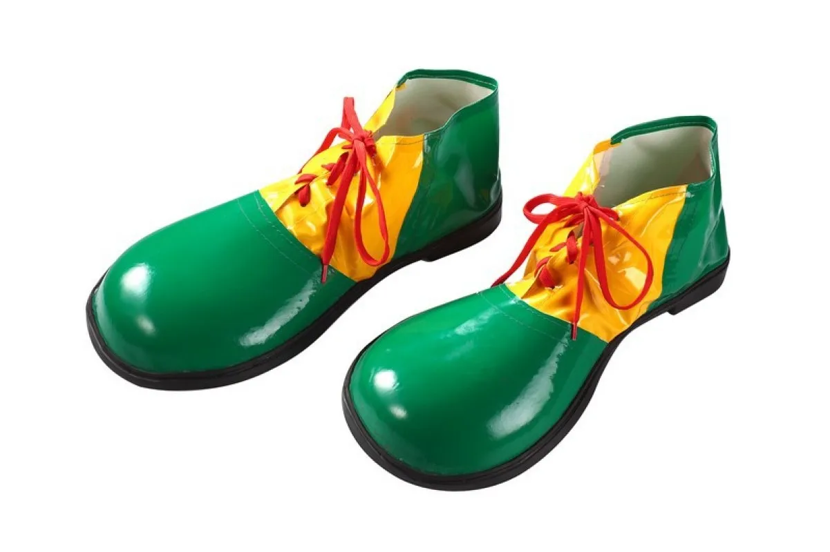 Halloween Party Fun Clown Shoes Stage Show Leather Shoes