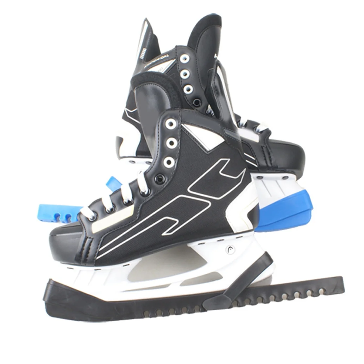 Hockey Shoes Non-Slip Ice Skates Blade Covers,Non-Rust Figure Skate Protector Blue Model Ice Skates Blade Covers