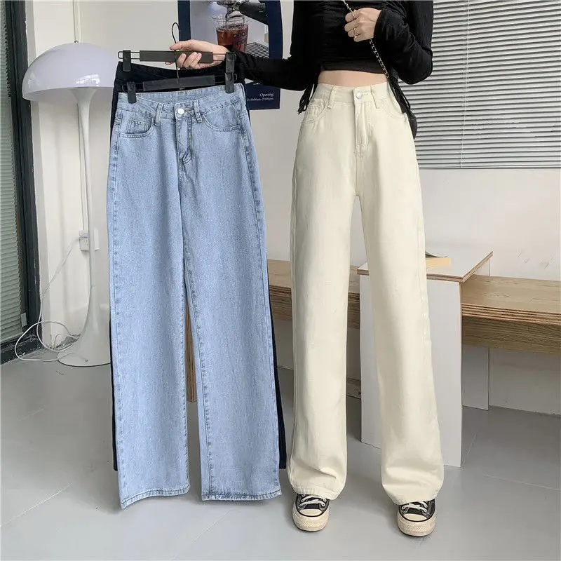 Women'S Looks Jeans For Women High Waist Plus Size Big Large Curvy Figure Ladies Female Denim Trousers Fashion Comfortable Basic