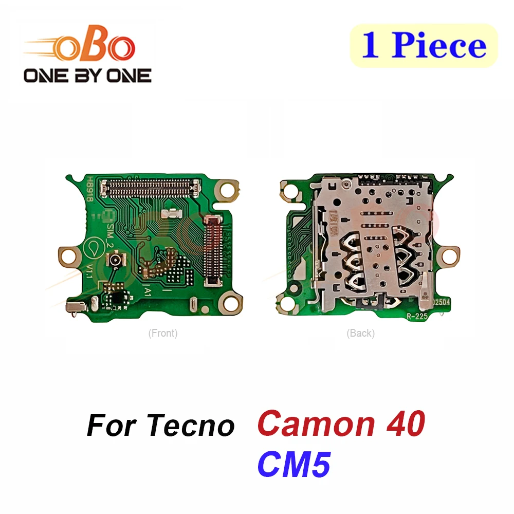 SIM Card Reader Board Flex Cable For Tecno Camon 40 Pro 4G 5G CM5 CM6 CM7 SIM Card Slot Socket Inner Adapter Flex Replacement