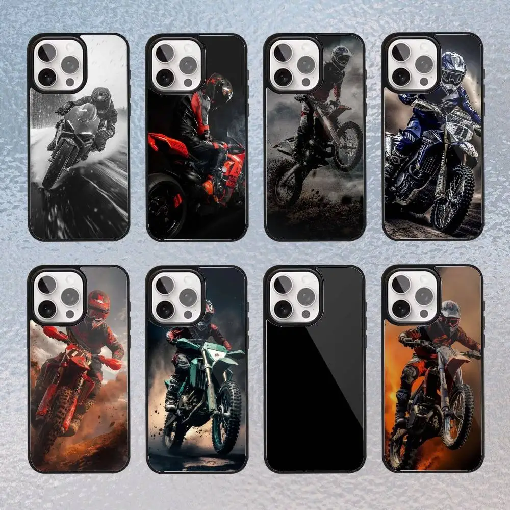 

Moto Cross Motorcycle Sports Phone Case For iPhone Magsafe Magnetic 17,16,15,14,13,12,11 Wireless Charging cover