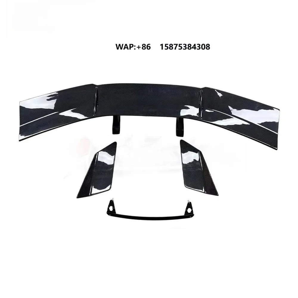 ZR1 Style Dry Carbon Fiber Rear Spoiler for  Corvette C8 Rear Wing OEM Fitment Exterior Parts Factory Mold Production