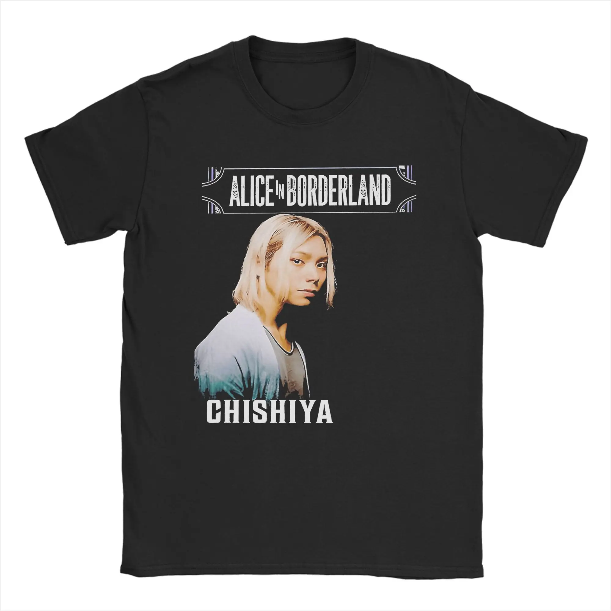 أليس بوردرلاندز تشيشيا القطن الخالص تي شيرت الرجال الصيف الشارع الشهير تي شيرت س الرقبة الترفيه تيز المتضخم تصميم الملابس