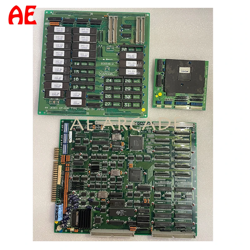 Capcom CPS1 3 Floors PCB Arcade Motherboard 1941/Dynasty Wars/Street Fighter II/Lost Worlds/Final Fight/Forgotten Worlds Etc.