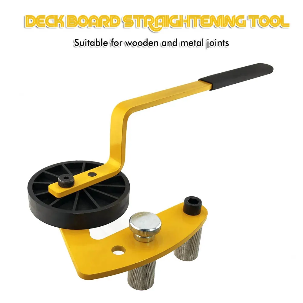 Deck Straightening Tool Deck Warping Fixer Deck Bending Bow Straightener Heavy Duty Tool for Wooden & Metal Joints Installation