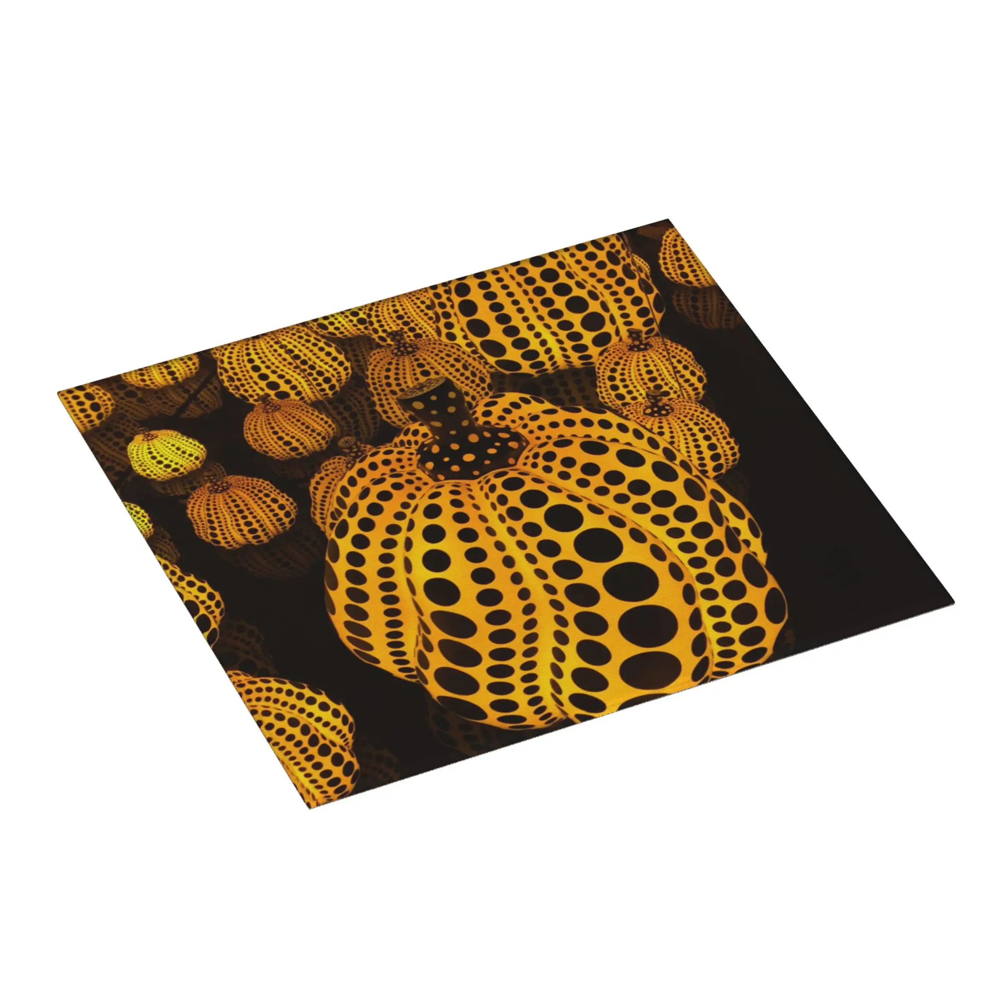 Drying Mat For Kitchen Japanese Pop Art Yayoi Kusama Barware Tableware Oil Proof Reusable  Washable Kitchen Sink Drying Pad