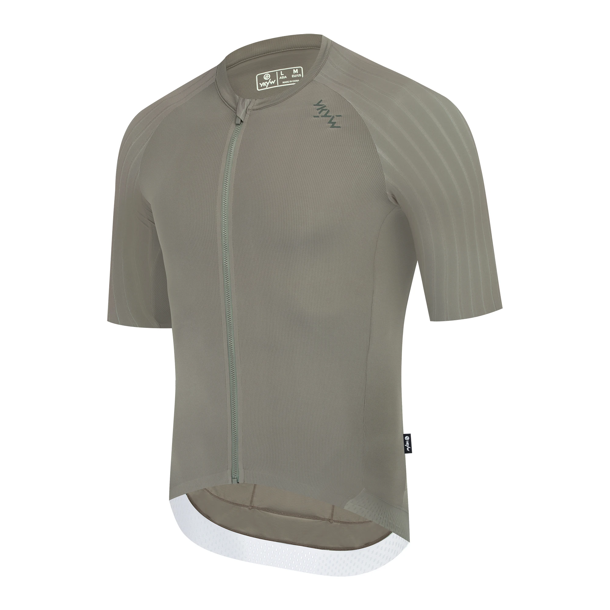 YKYW Herren Sommer-Radtrikot Nahtlose Manschetten Aerodynamischer Raglanärmel Schnelltrocknend Atmungsaktiv Leichtes Rennrad-Fahrradoberteil – Detail 39
