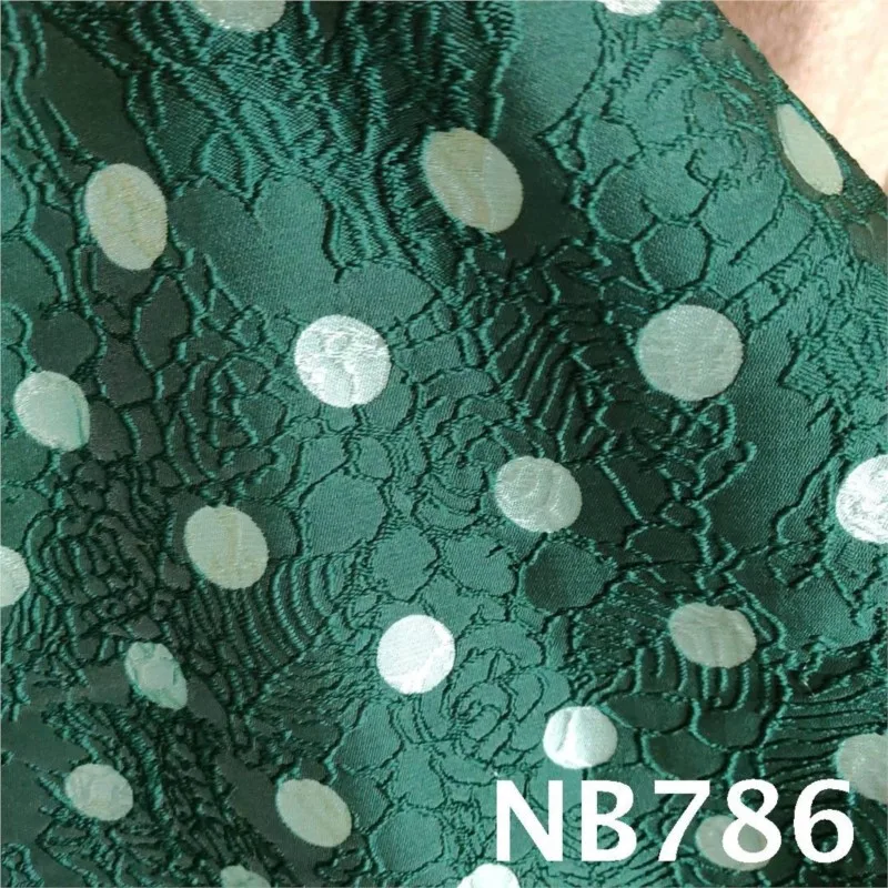 Embossed color-blocking jacquard fabric geometric dot line colored woven dress women's shoes and bags