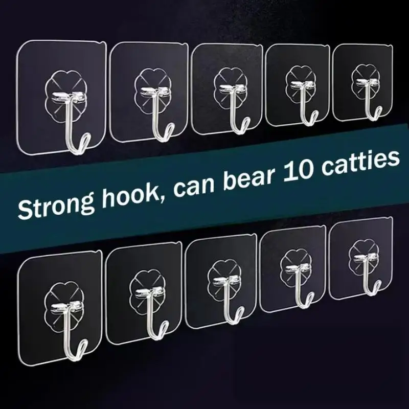 Household Hook Heavy Duty Wall Hanging Multi Function Sticky Hook For Outdoor Kitchen Door Wall Hanger Hooks Self Adhesive Hook